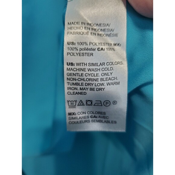 Chico's Blue Dolman Sleeve High-Low Hem Button-Up Tunic Size 3 (XL) - Picture 5 of 6